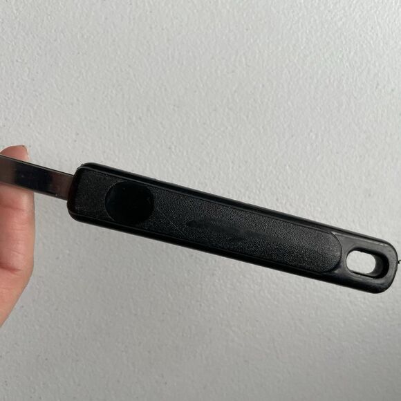 Vintage EKCO Black Nylon Serving Cooking Spoon Black Handle 12in. Made In USA - Picture 7 of 8